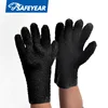 Winter Fully Rough Chip Dipped PVC Gloves With BOA Liner For Heavy Duty