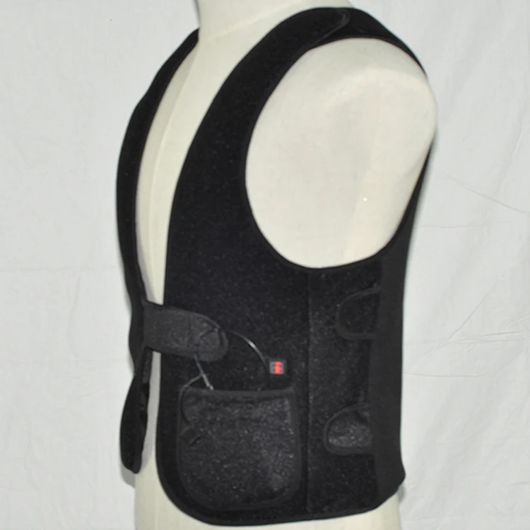

2019 Hot Sale Slim Heat Vest with USB Recharge Supplied by Factory, Black