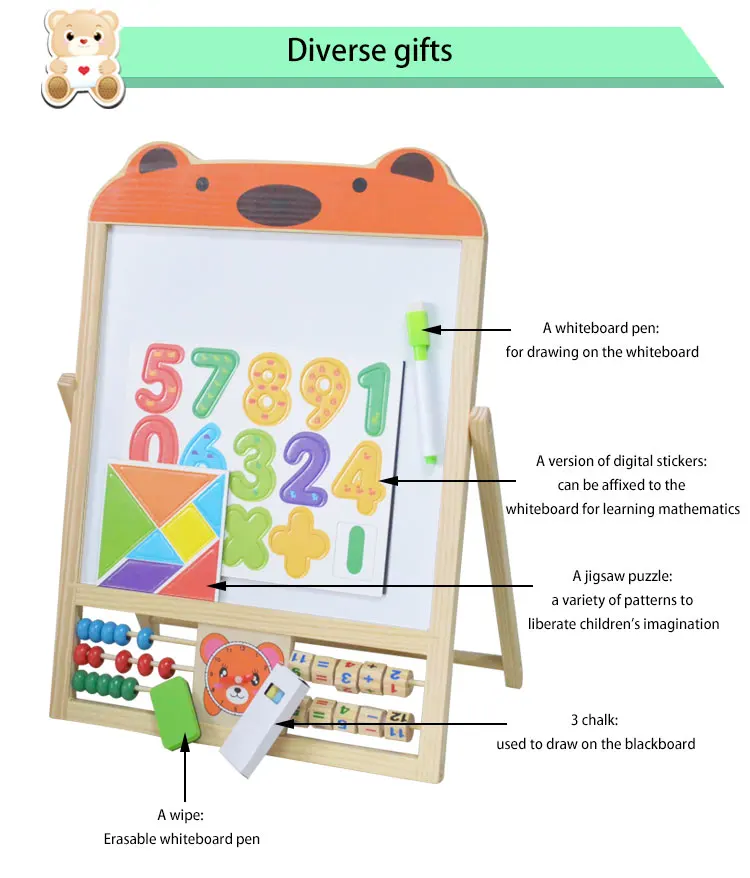 Download Solid Wood Made Magnetic White Board For Children Toys - Buy Magnetic White Board,Solid Wood ...