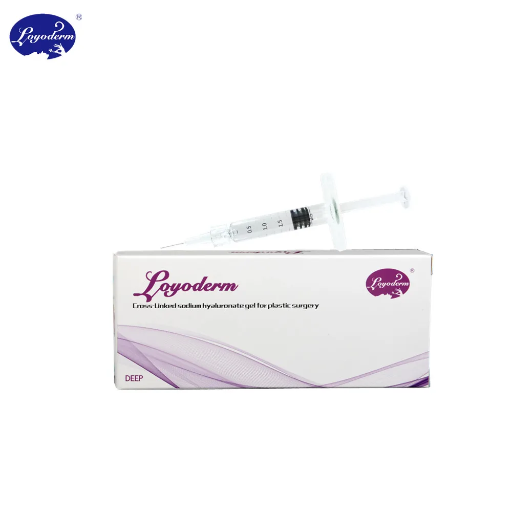

Pure cross-linked Hyaluronic acid gel dermal filler injection deep 2ml, Transparant