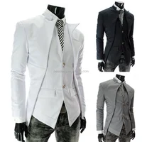 

Wholesale checkout Casual Men Slim Fit Long Sleeve Formal Blazers plus size Men's Suit Business Suit