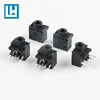 PJ-317-5P 2018 Customized 1a 12v audio 4 pin earphone microphone jack Headphone socket with switch