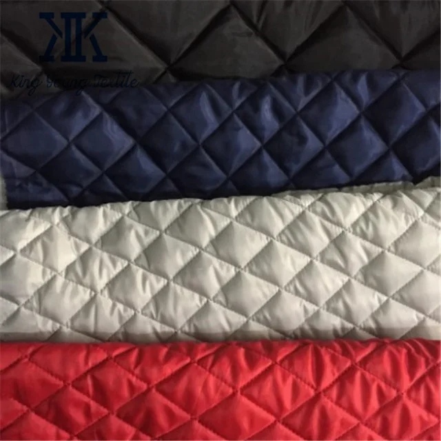 210t Polyester Taffeta Diamond Quilted Fabric With 120gsm Wadding For ...