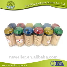 2014 Nature bambou cure-dents fabricant meilleur vente &eacute;cologique papier cocktail parapluie