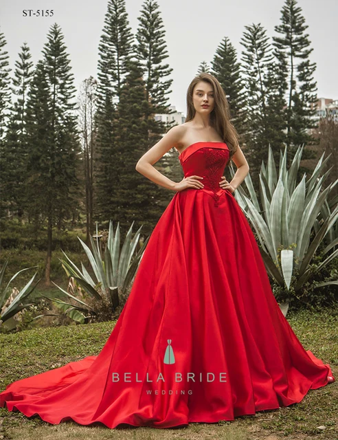 red frock for ladies