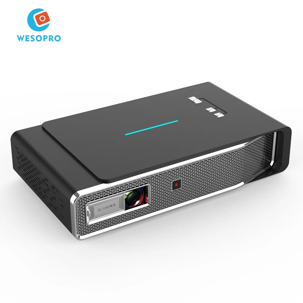 WESOPRO Home Theater Projector 4K 3D Cinema 1080P HD AV Video Projector Android OS WiFi Smart DLP LED High Lumens Projector