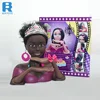 Hot sale high quality black doll head imperial crown for girls