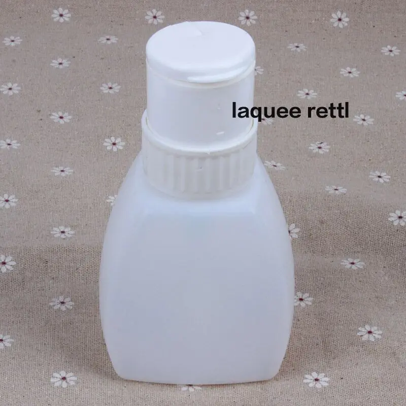 Nail Art Pump Dispenser Polish Remover Cleaner Empty Bottle Makeup Plastic