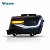 VLAND LED DRL Headlights Conversion For 2014 2015 Camaro 6TH GEN Front Lamps Sequential Indicator Headlight Dual Beam Assembly