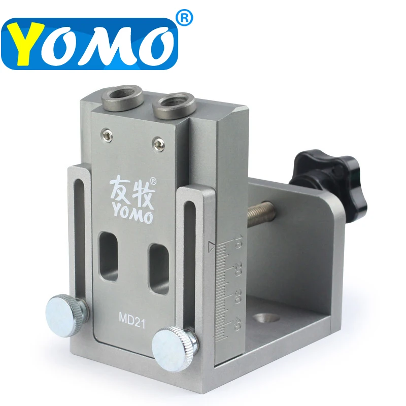 

Pocket Hole jig System Woodworking Guide Woodworking Drill Locator for Furniture Cabinet Connecting Wood Inclined Hole Drilling