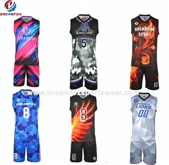latest sublimation basketball jersey design
