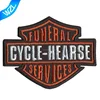 Customized Funeral pin/iron on patches for clothing