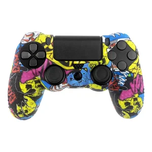Custom Controller Silicone Rubber Grips Skin Cover Case for Playstation 4 PS4 Slim Pro