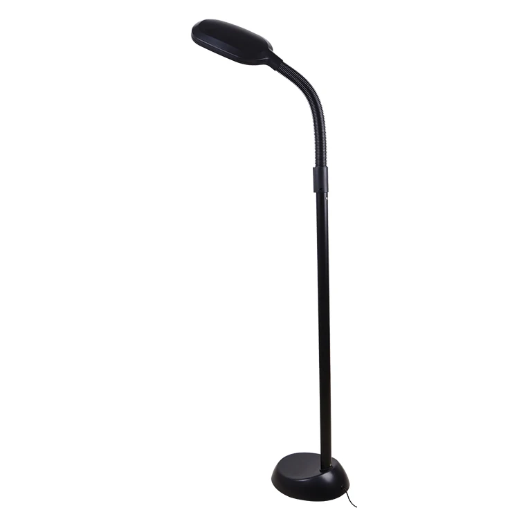 Black modern standing lighting eye protection dimmable color changing LED floor lamp for living room