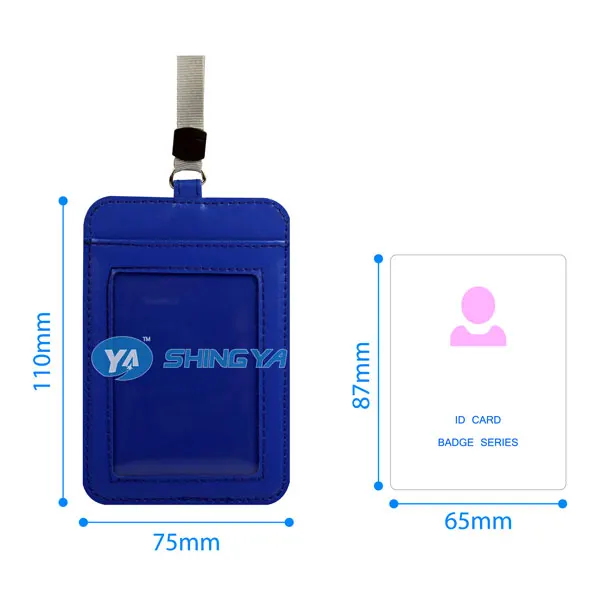 
Promotional polyester lanyard plastic business ID card holder 