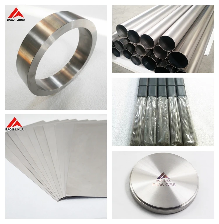 Pure titanium round bars tc4 grade 5 titanium bar for sale