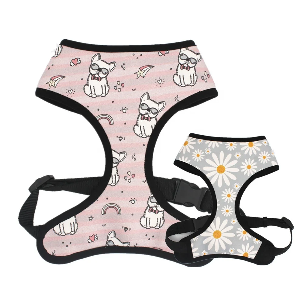 

Durable Adjustable Pineapple Pattern Pet Harness Reversible Neoprene Dog Vest