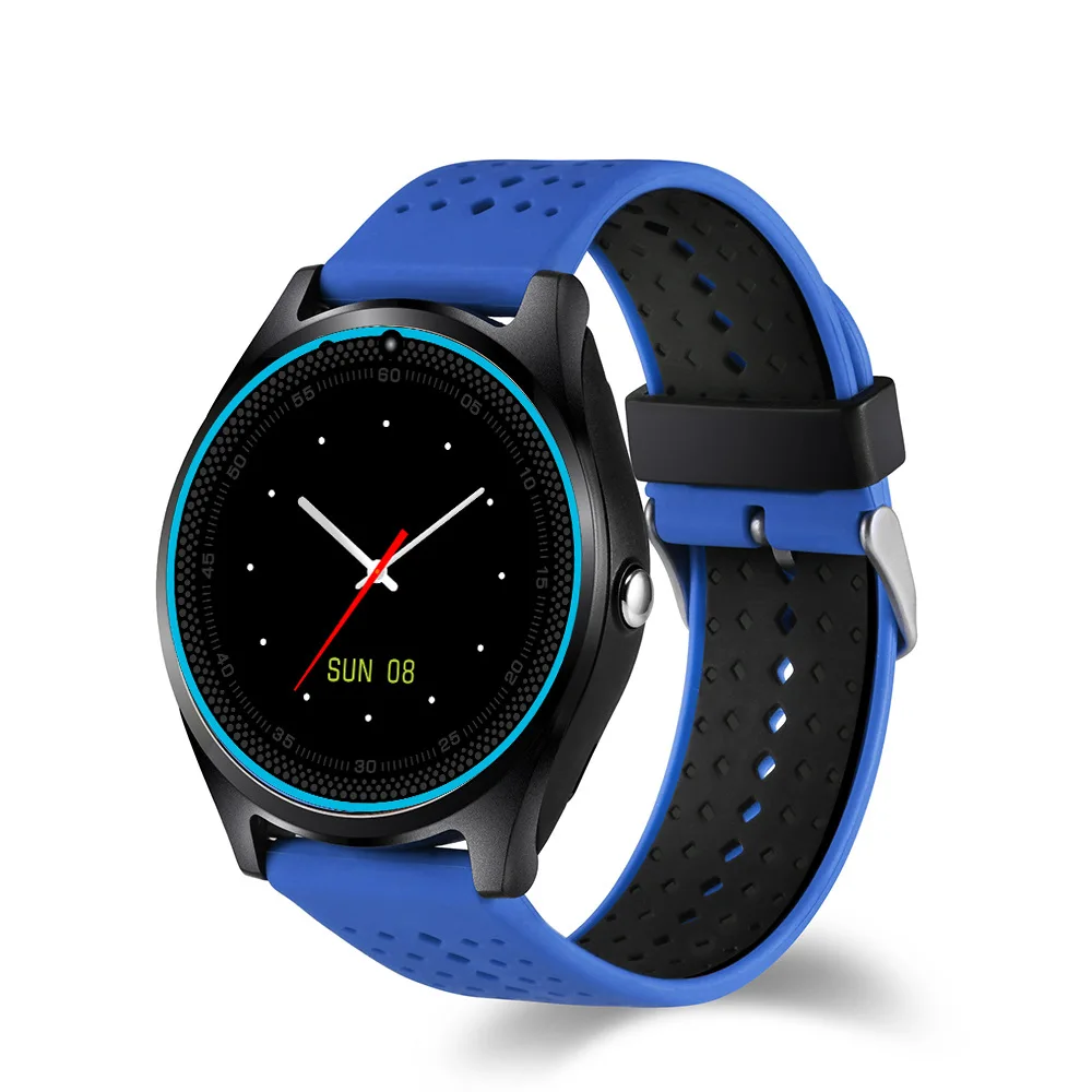 

KCW Round dual mode V9 Android wear smartwatch Smart Watch Phone w Pedometer SIM Call camera Sport Watch