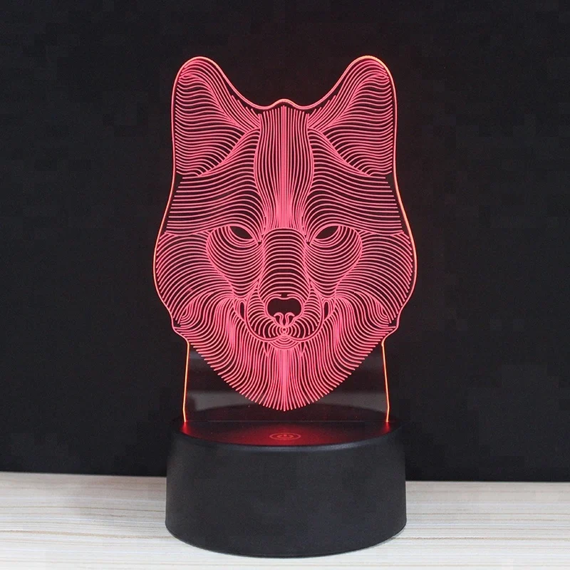 Acrylic 3D illusion lamp LED club night light for children