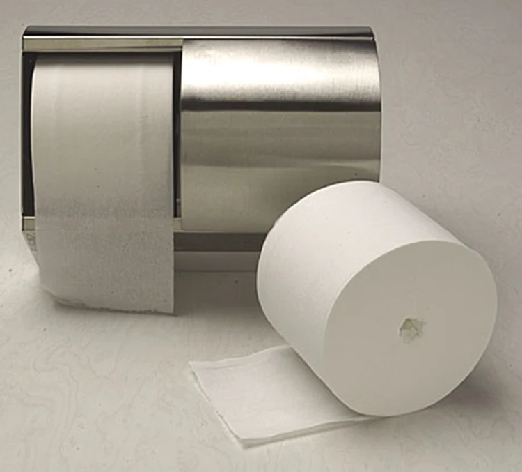 Soft White Compact Coreless Toilet Paper 2ply Premium Embossed