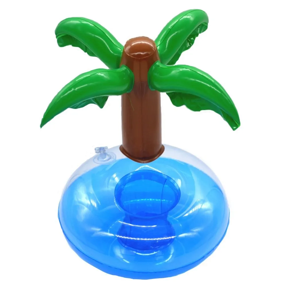 

glass holder inflatable palm tree drink holder, Pink;yellow;white or customized