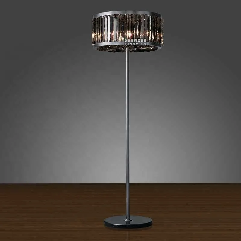 Modern black Aluminium Floor lamp contemporary 6 lights floor light