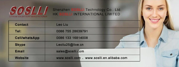 SOSLLI 18.5V 5200mAh 5S2P 18650 rechargeable lithium ion battery pack for smart tablet