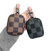 Luxury Leather Protective Cover Carrying Pouch for AirPods Case lv with Key Holder