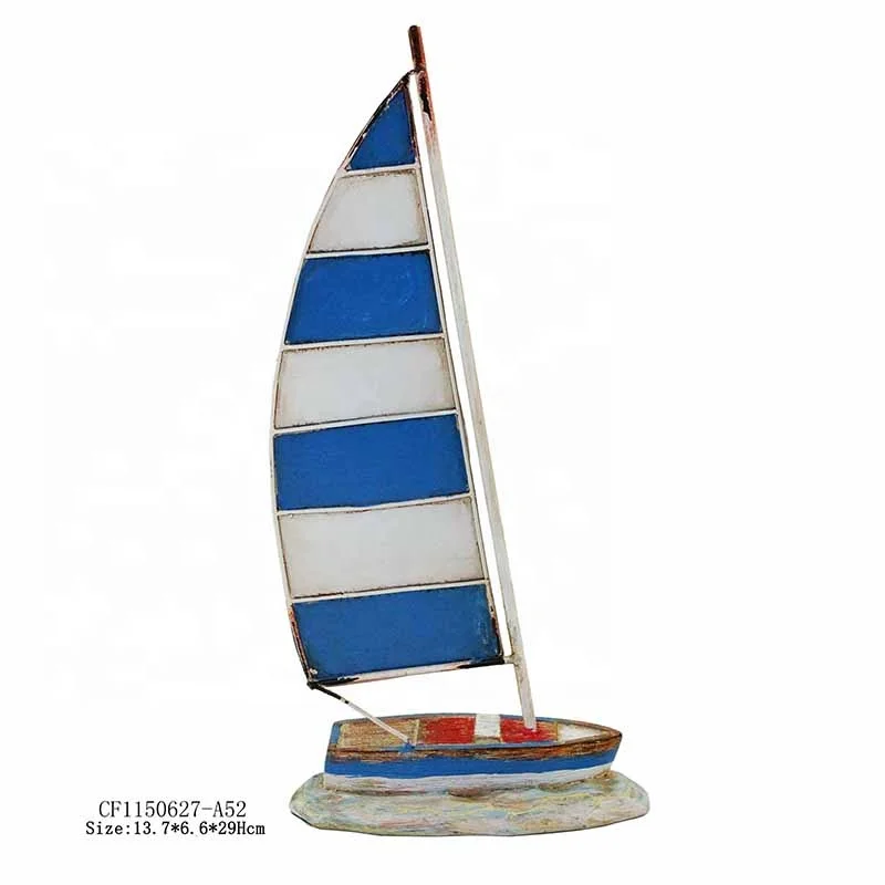 Resin sailboat decor pirate ship model  hand painted sailing ship model manufacture