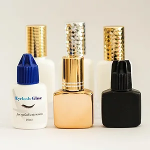 Wholesale White Bottle Black Korea Eyelash Extension Glue 1 Second Quickly Dry Glue for Eyelash Extension