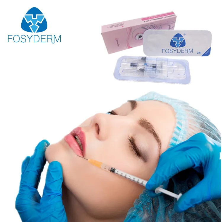 

Fosyderm 24mg Hyaluronic Acid 2ml Injectable Lip Fullness Dermal Fillers, Transparent