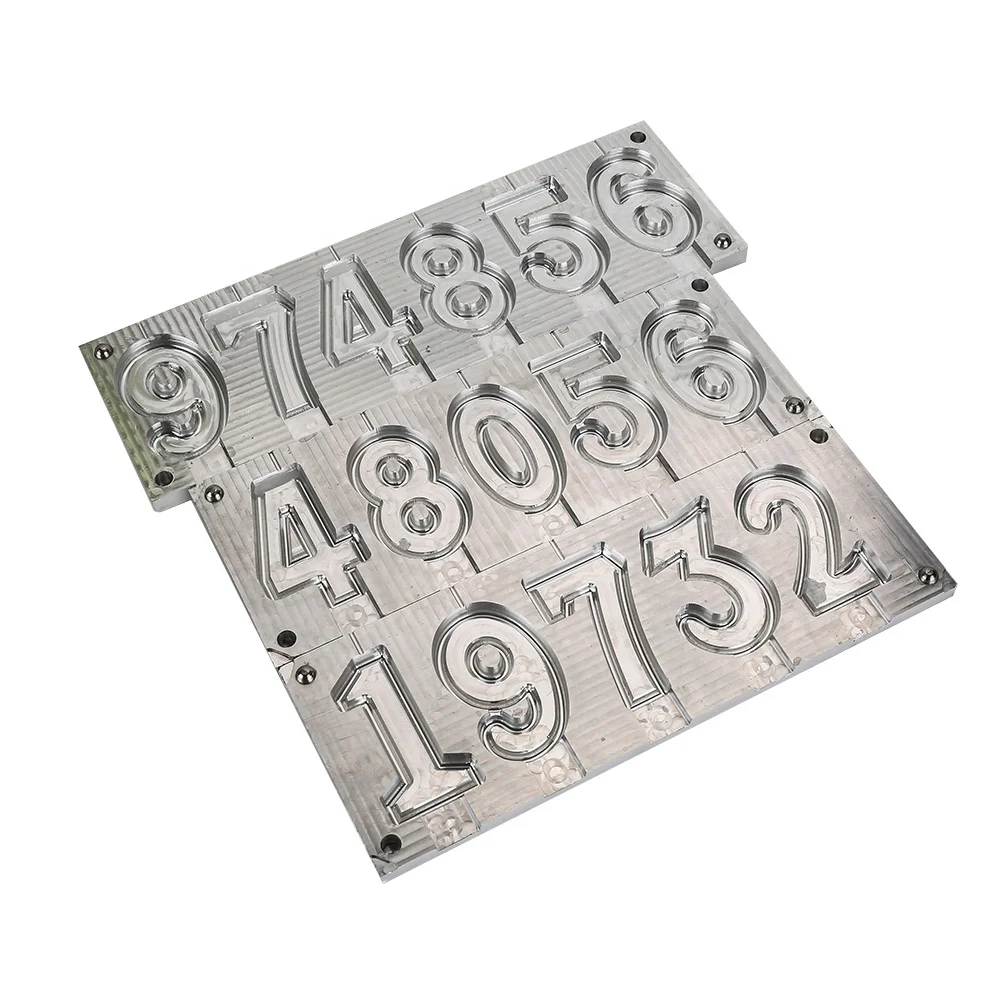 Metal Aluminium Custom Birthday Number Candle Molds Digit Candle Mould