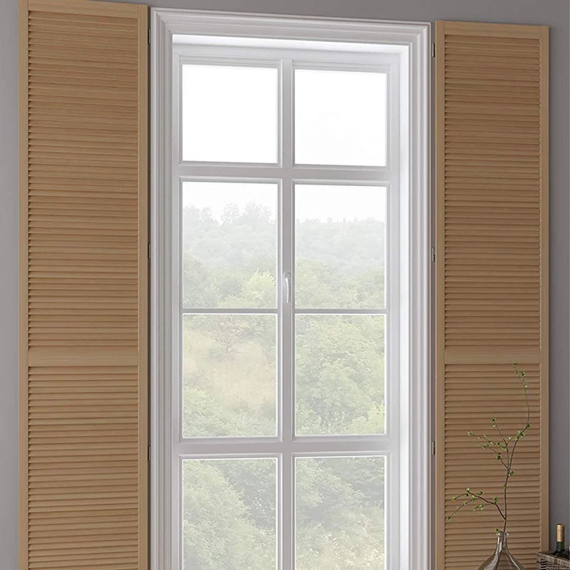 Aluminum alloy blinds manually Wood Jalousie Windows