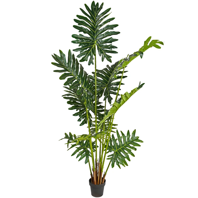 Best Artificial 210cm Philodendron Plant Tree Tropical Office