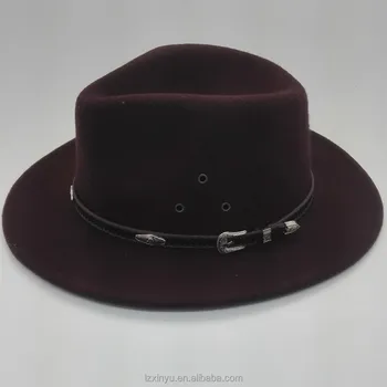 flat felt hat