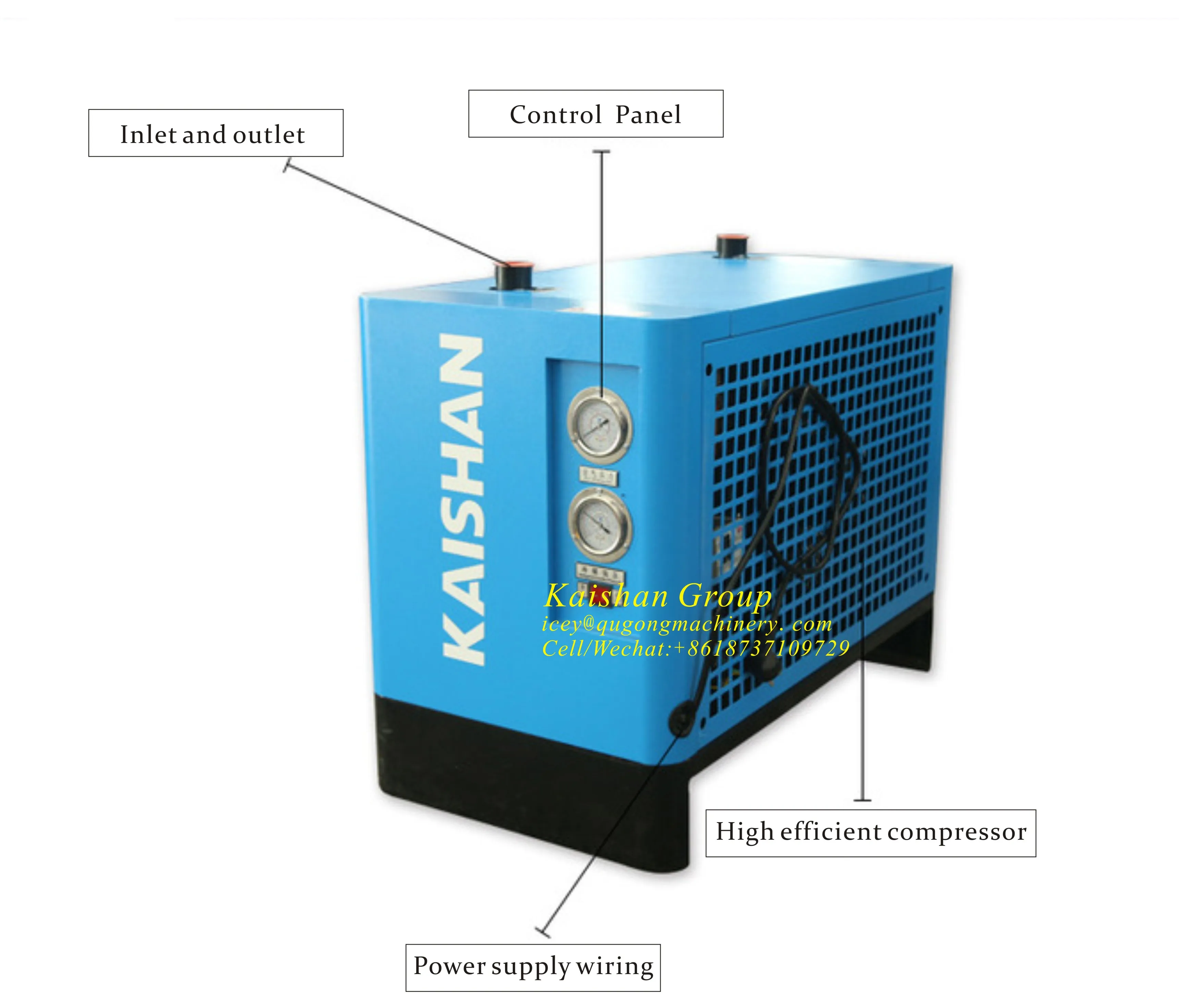 Made In China Compressed Air Dryer/refrigerated Air Dryer For