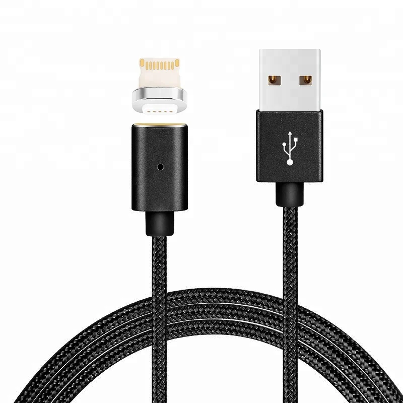 

Shenzhen Factory Fabric Nylon Braided 2.4A Fast Charging Magnetic Charger Cable, Gold