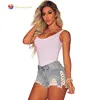 one piece New Fashion young girls jeans sexy white jeans booty shorts