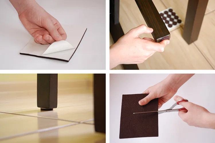 black furniture felt pads