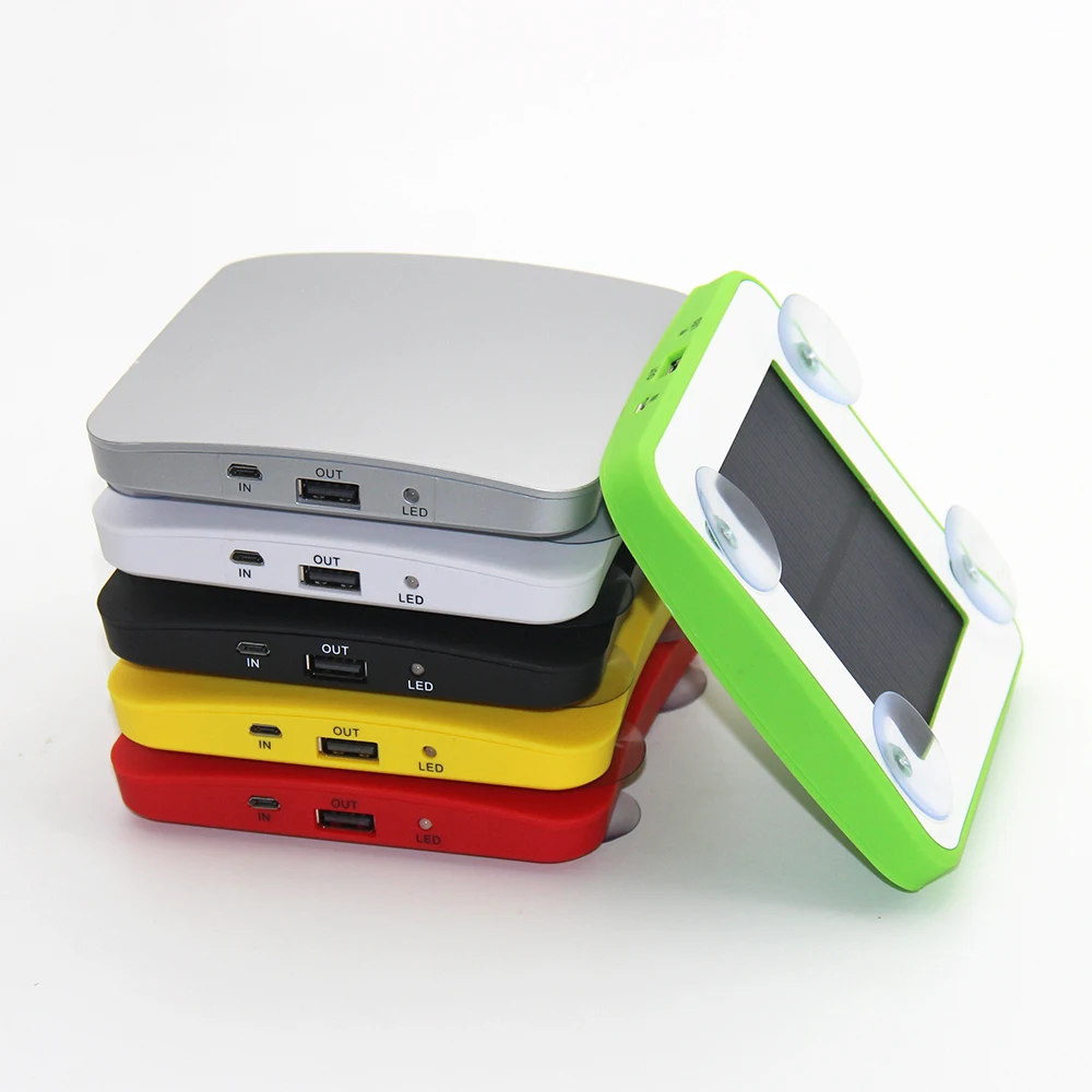 

Universal Custom Logo Slim Solar Mobile Phone Power Bank Battery Charger for Cell Phone Emergency Use 5200mah