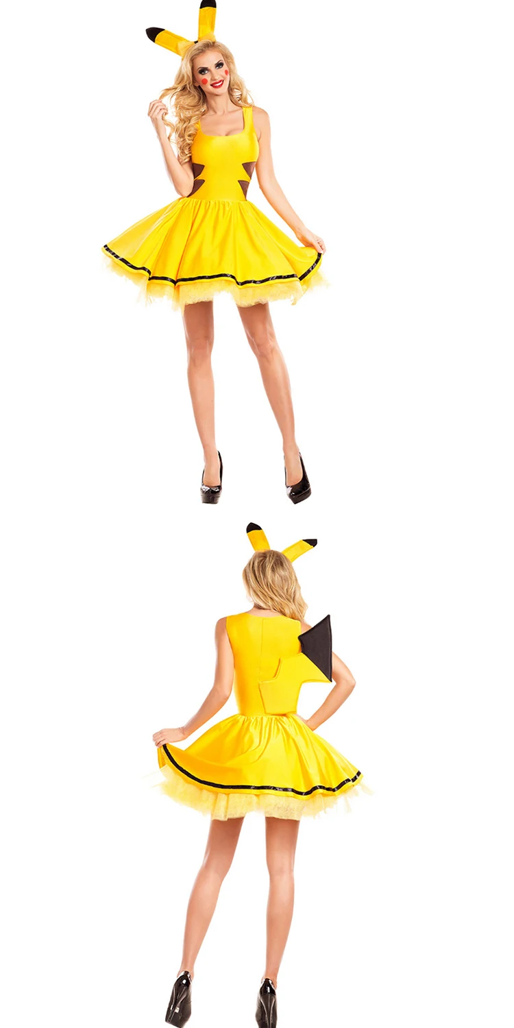 Soldado El principio Sótano Yizhiqiu Pikachu-disfraz De Cosplay Para Mujer,Vestido De Adulto - Buy  Trajes De Pikachu,Traje De Cosplay Para Adultos,Vestido Mujeres Product on  Alibaba.com