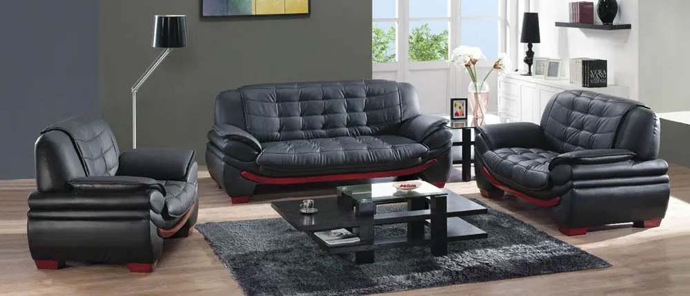 Modern leather sofa set