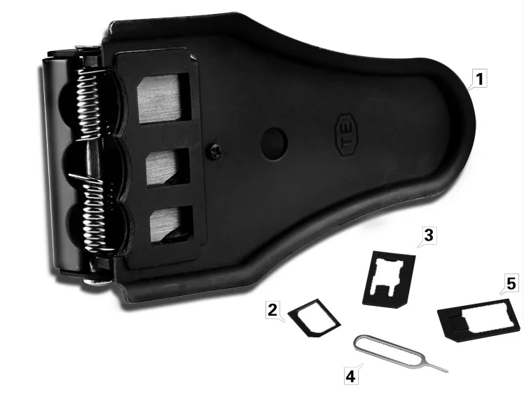 

3in1 good quality steel cut sim card for micro nano sim cutter