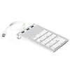 Rocketek OEM USB Metal Numeric Keypad with Led USB 3.0 hub 3-port Aluminum case