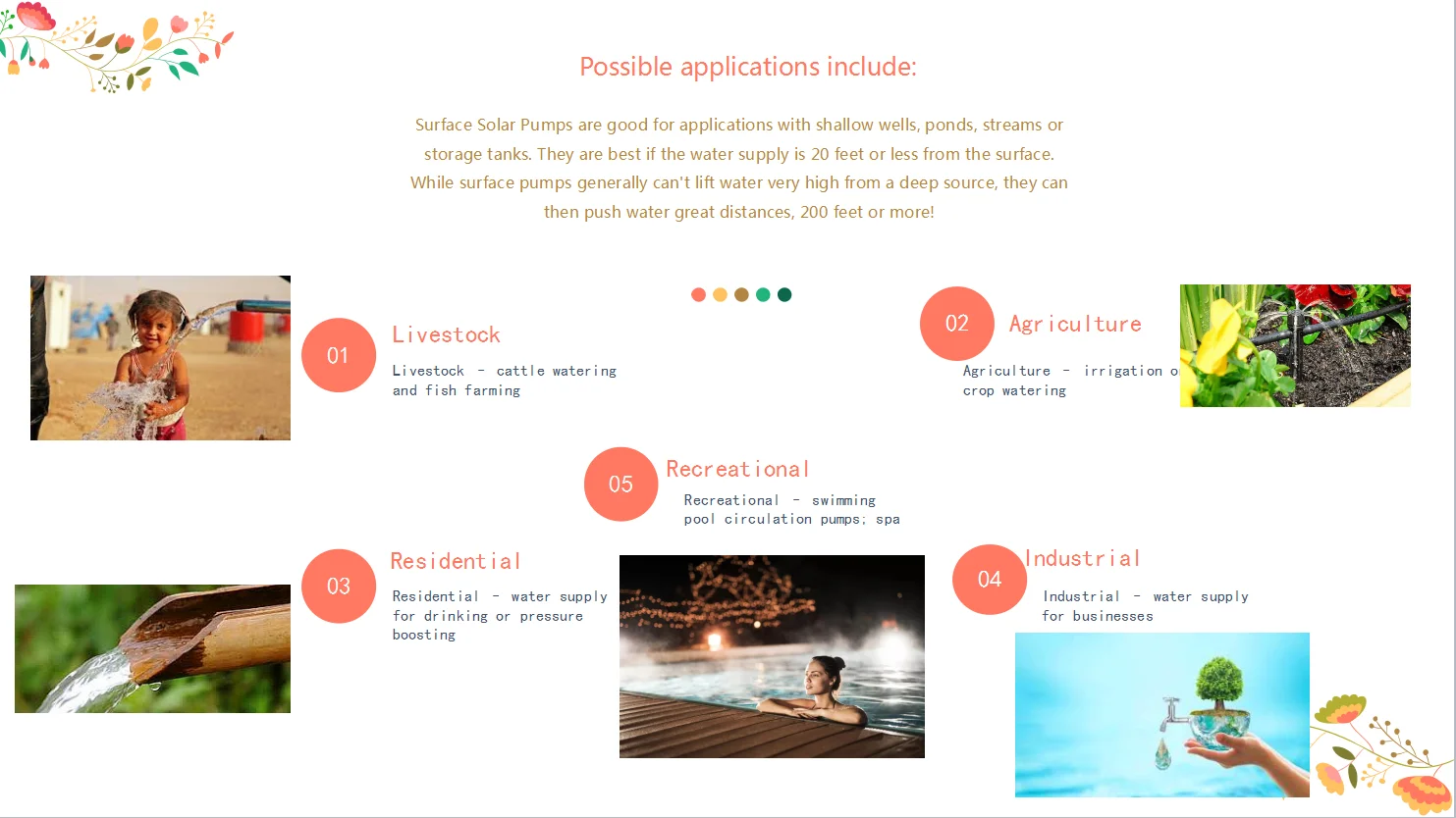 1HP 1.5HP 2HP surface vertical centrifugal solar water pump for irrigation