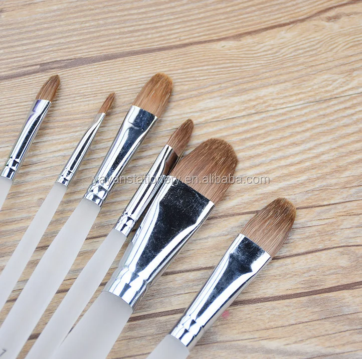 Filbert Red Sable (weasel)hair Watercolor And Oil Painting Brushes