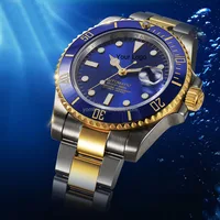 

Top Brand Luxury Solid 316l Stainless Steel Japan Movt Wristwatch 5atm Water Resistant automatic watch sub twotone