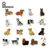 ROOGO wholesale resin cheap mini Luo Neville dog shape home or party accessories craft furnishing articles for children gift