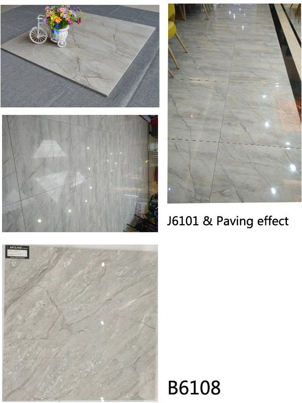 Giá rẻ vật liệu xây dựng Splash màu xám sứ tráng men gạch lát sàn