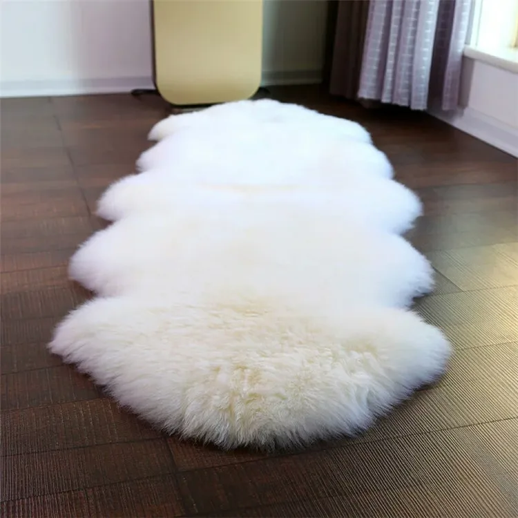 
Factory wholesale Sheepskins BIG Natural GENUINE Rug long hair wool Faux fur from China 